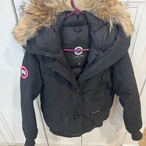 Canada Goose Black Jacket with Fur Hood